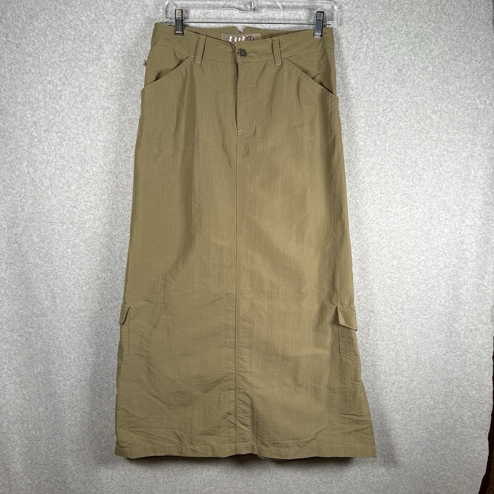 Tyte skirt womens‎ 28" green gorpcore nylon outdoor Y2K vintage ripstop